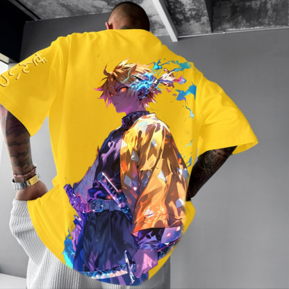 Unisex  Demon Slayer Anime Inspired Vintage T-Shirt