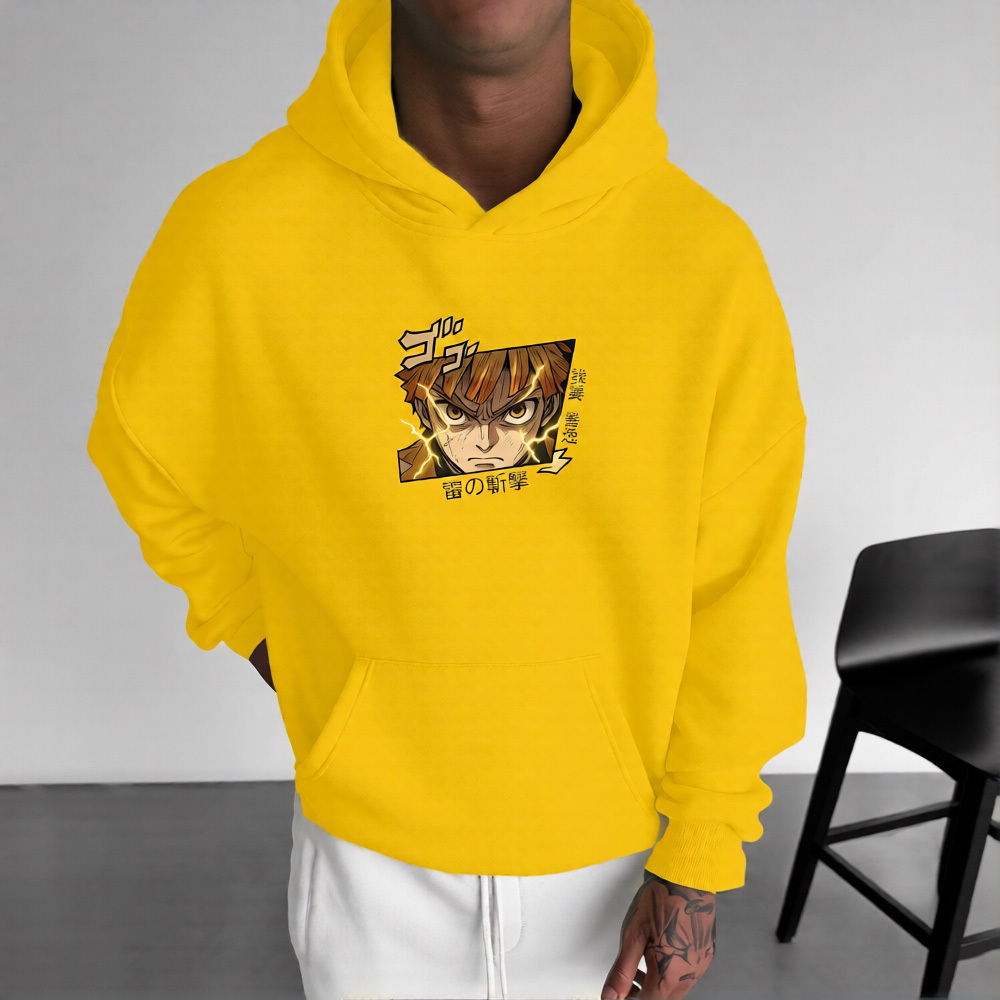 Unisex Demon Slayer Anime Graphic Streetwear Vintage Hoodie