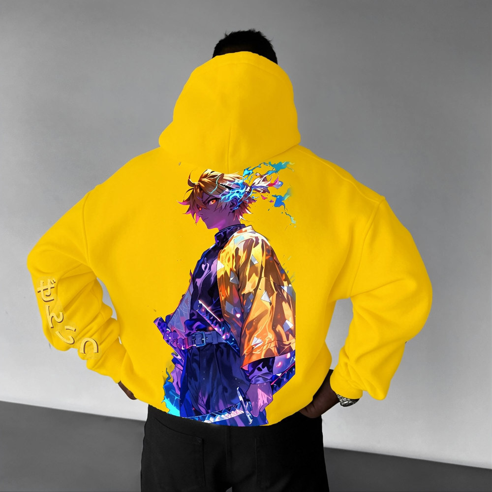 Unisex �� Demon Slayer�� Anime Graphic Streetwear Vintage Hoodie