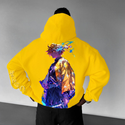 Unisex Demon Slayer Anime Graphic Streetwear Vintage Hoodie