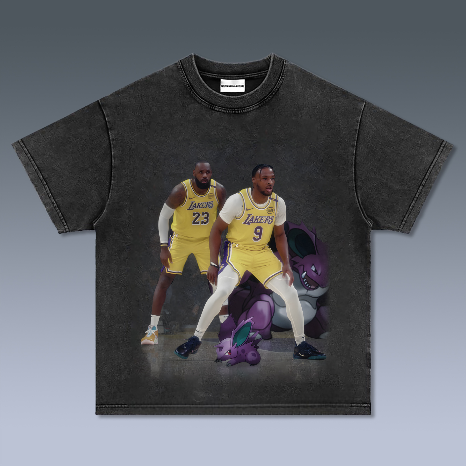 Unisex Vintage Tee丨 LeBron James  X Bronny James-AnimeClothe