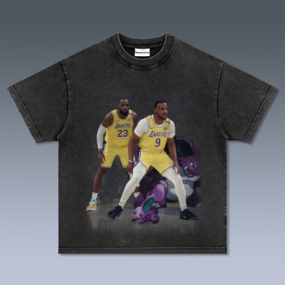 Unisex Vintage Tee丨 LeBron James  X Bronny James-AnimeClothe