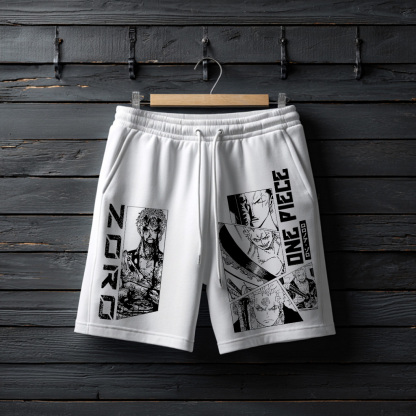 Anime-Inspired Graphic Shorts For Casual Wear