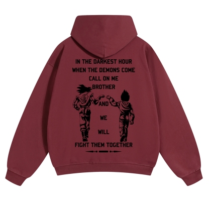 Unisex Anime Graphic Streetwear Vintage Hoodie