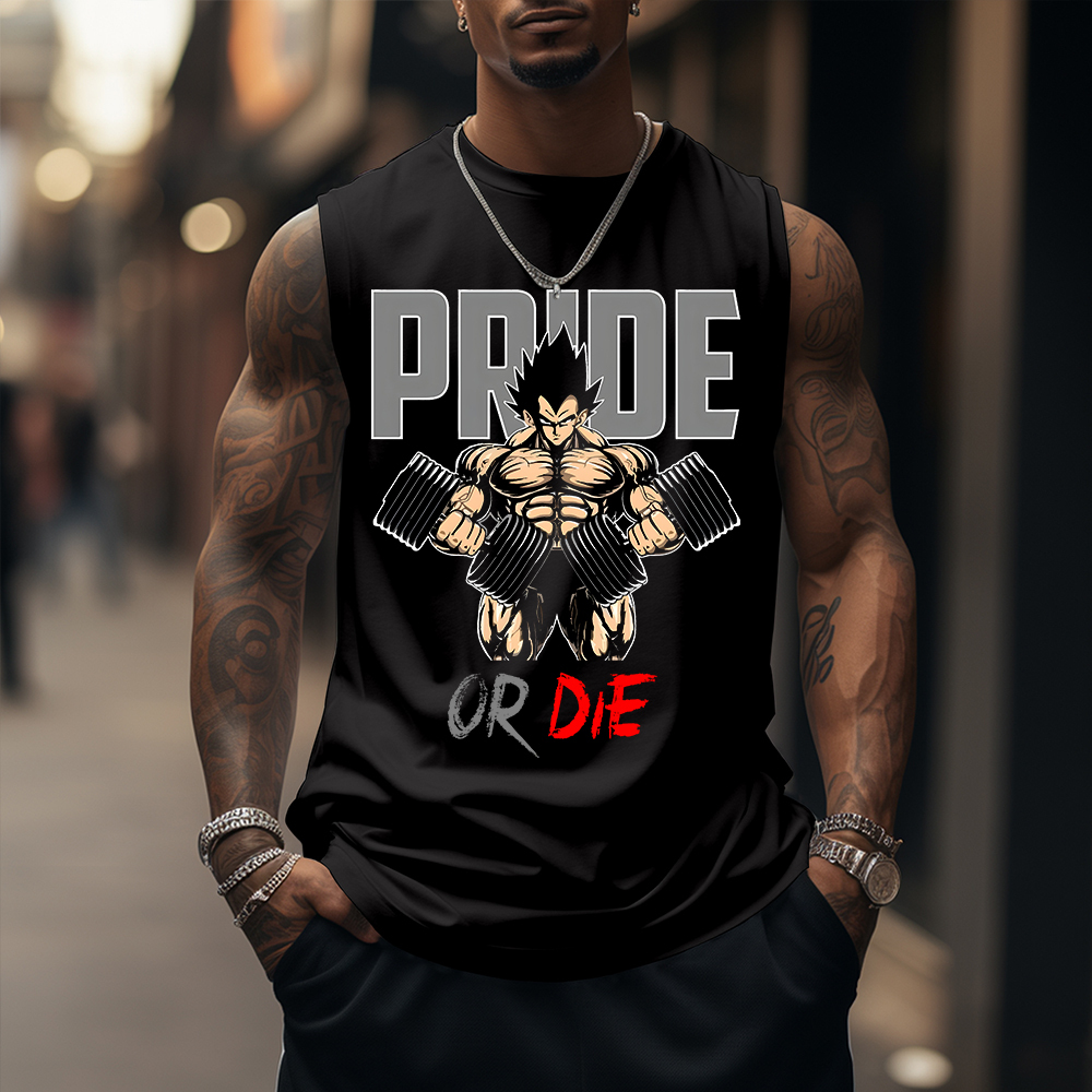 Unisex Anime Graphic Streetwear Vintage Gym Tank Top