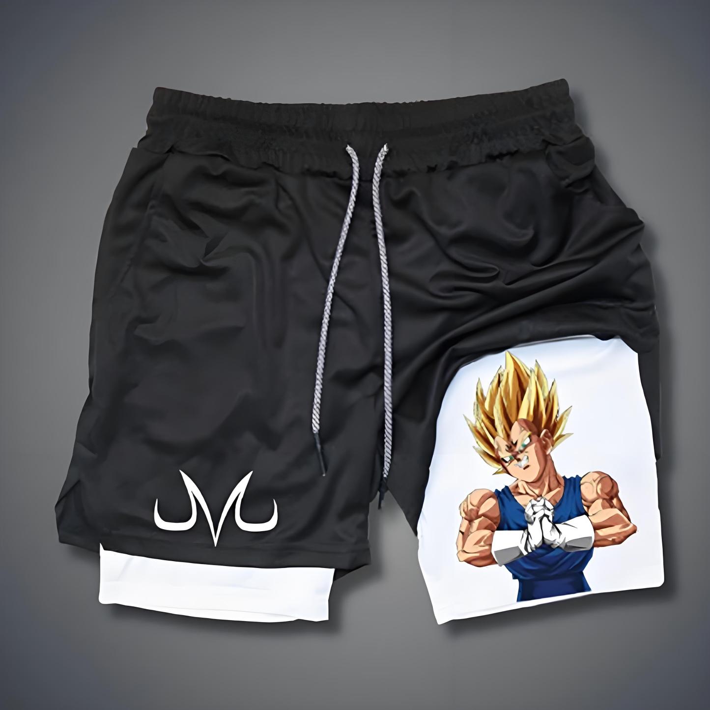 Casual Dragon Ball Anime Print Shorts