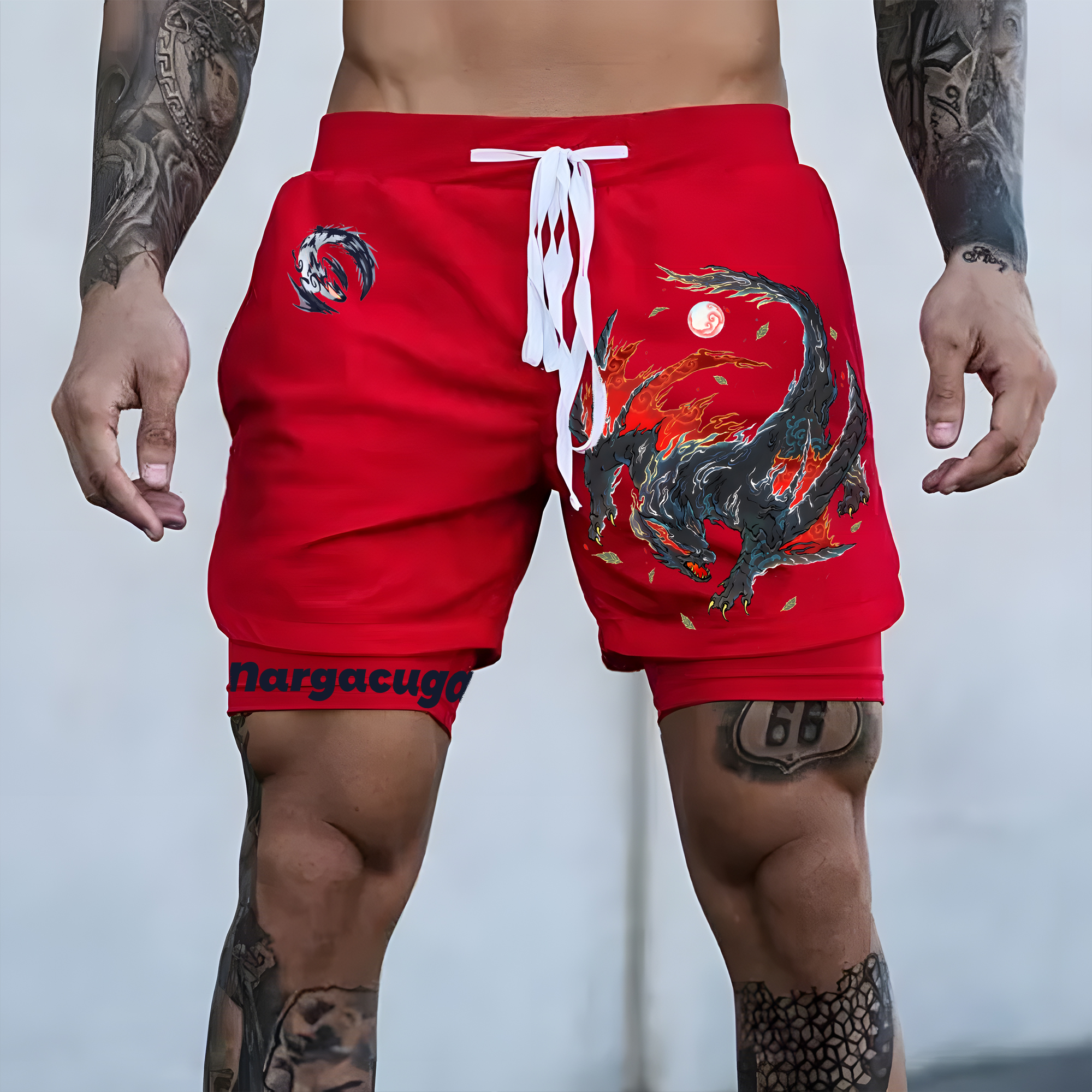 Unisex   Casual Anime Streetwear Shorts-AnimeClothe