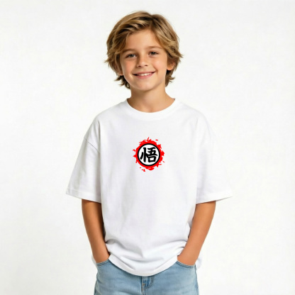 Dragon Ball Anime Graphic T-Shirt for Kids Cartoon Print Cotton Tee