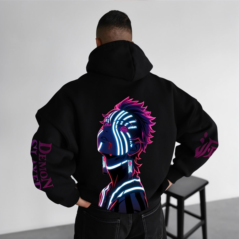 Unisex �� Demon Slayer�� Anime Graphic Streetwear Vintage Hoodie