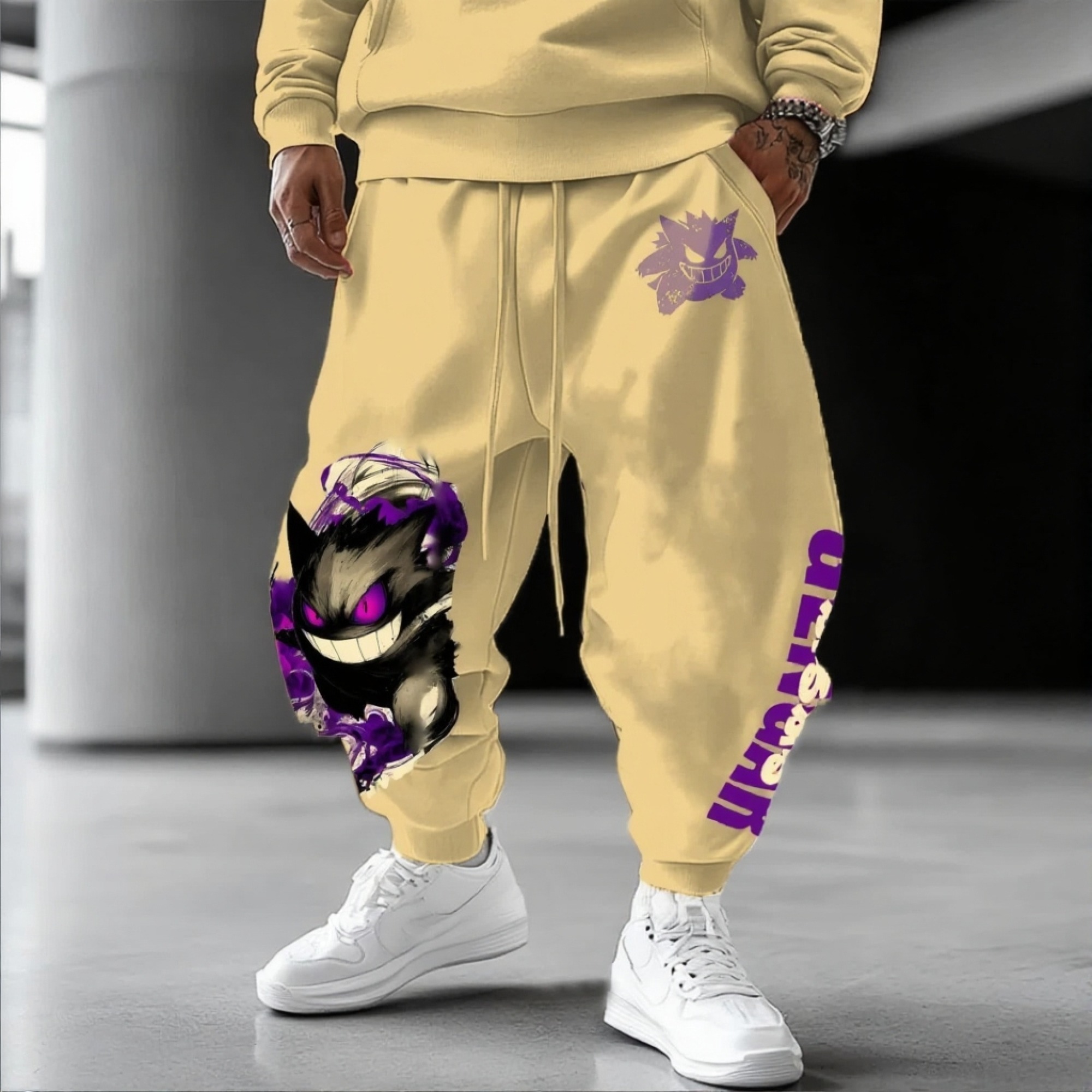 Pokémon Unisex Anime Gengar Pants