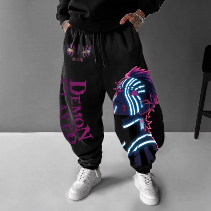 Unisex Demon Slayer Casual Anime Streetwear Pants