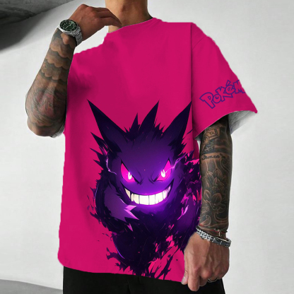 Unisex print short-sleeved T-shirt-AnimeClothe
