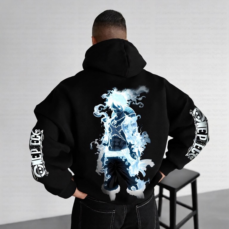 Unisex Anime Graphic Streetwear Vintage Hoodie
