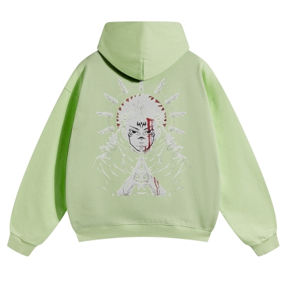 Unisex Casual Anime Print Hoodie-AnimeClothe