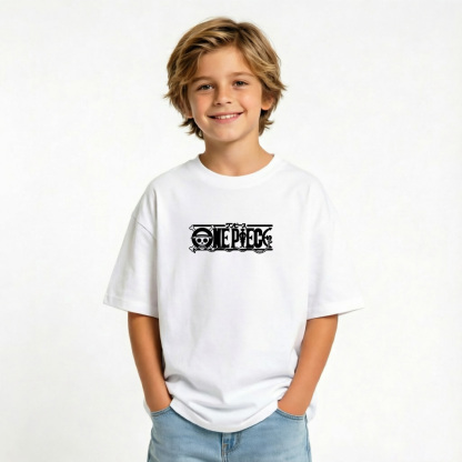 One Piece Anime Graphic T-Shirt for Ace Kids Cartoon Print Cotton Tee