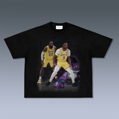 Unisex Vintage Tee丨 LeBron James  X Bronny James-AnimeClothe