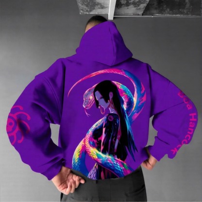 Unisex Anime Graphic Streetwear Vintage Hoodie