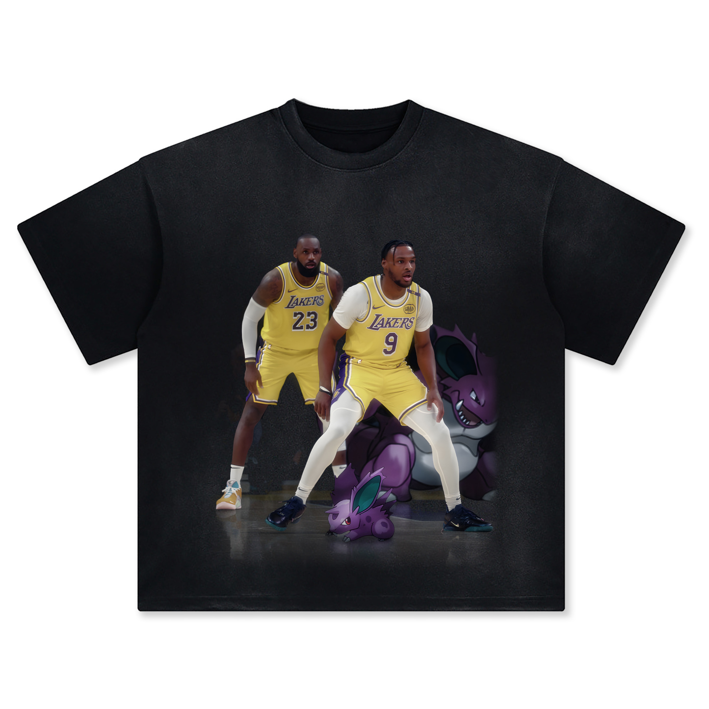 Unisex Vintage Tee丨 LeBron James  X Bronny James-AnimeClothe