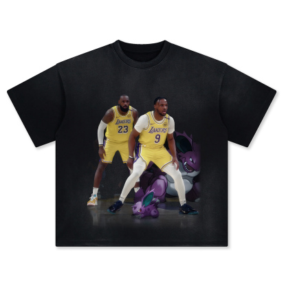 Unisex Vintage Tee丨 LeBron James  X Bronny James-AnimeClothe