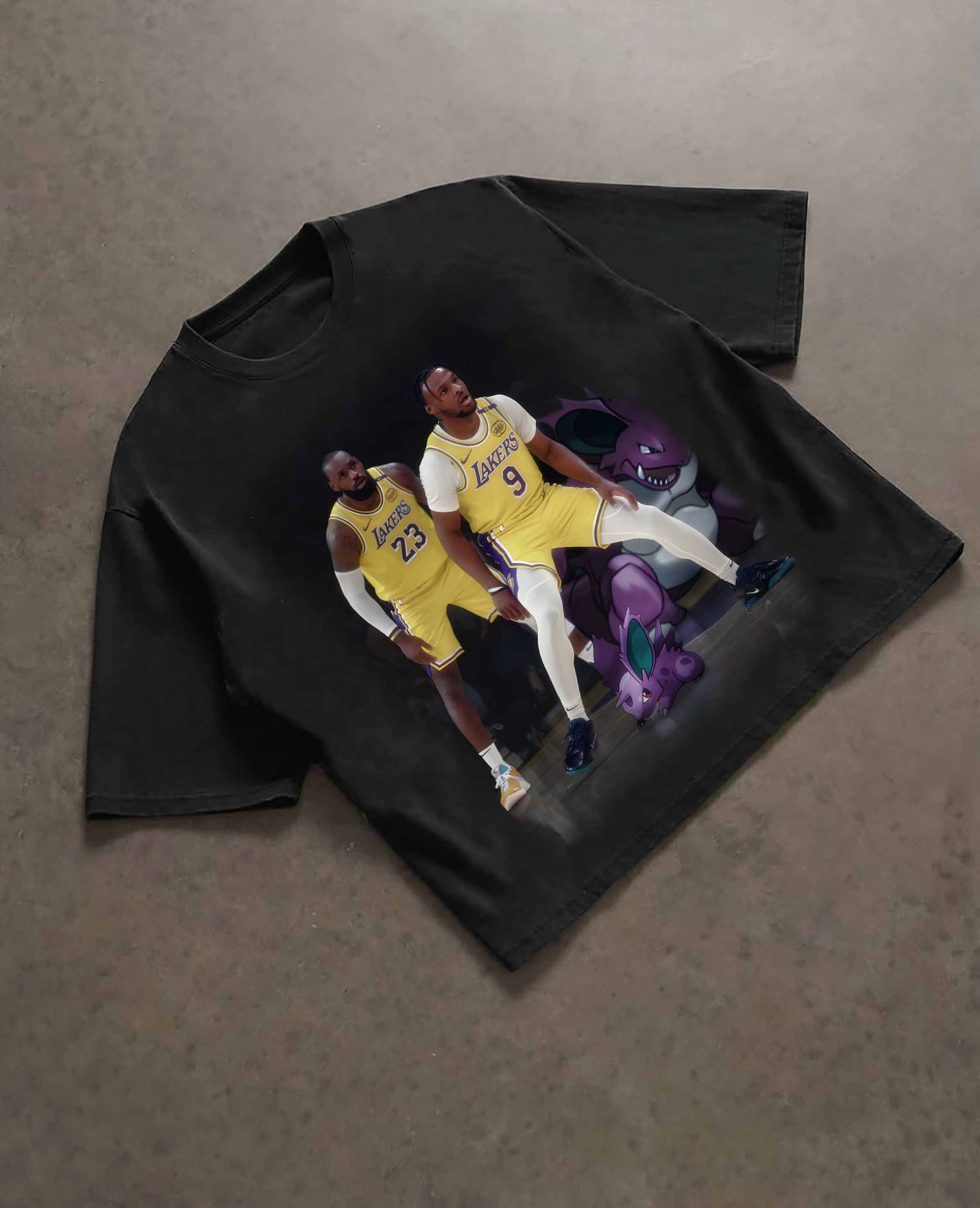 Unisex Vintage Tee丨 LeBron James  X Bronny James-AnimeClothe
