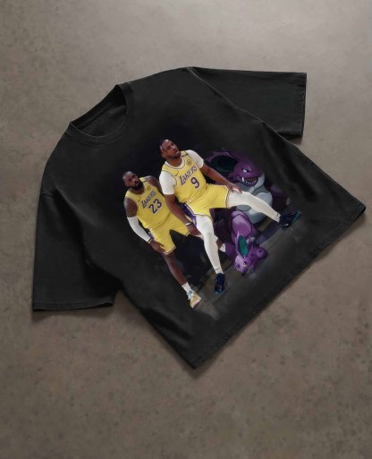 Unisex Vintage Tee丨 LeBron James  X Bronny James-AnimeClothe