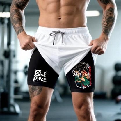 Unisex  Casual Anime Streetwear Shorts