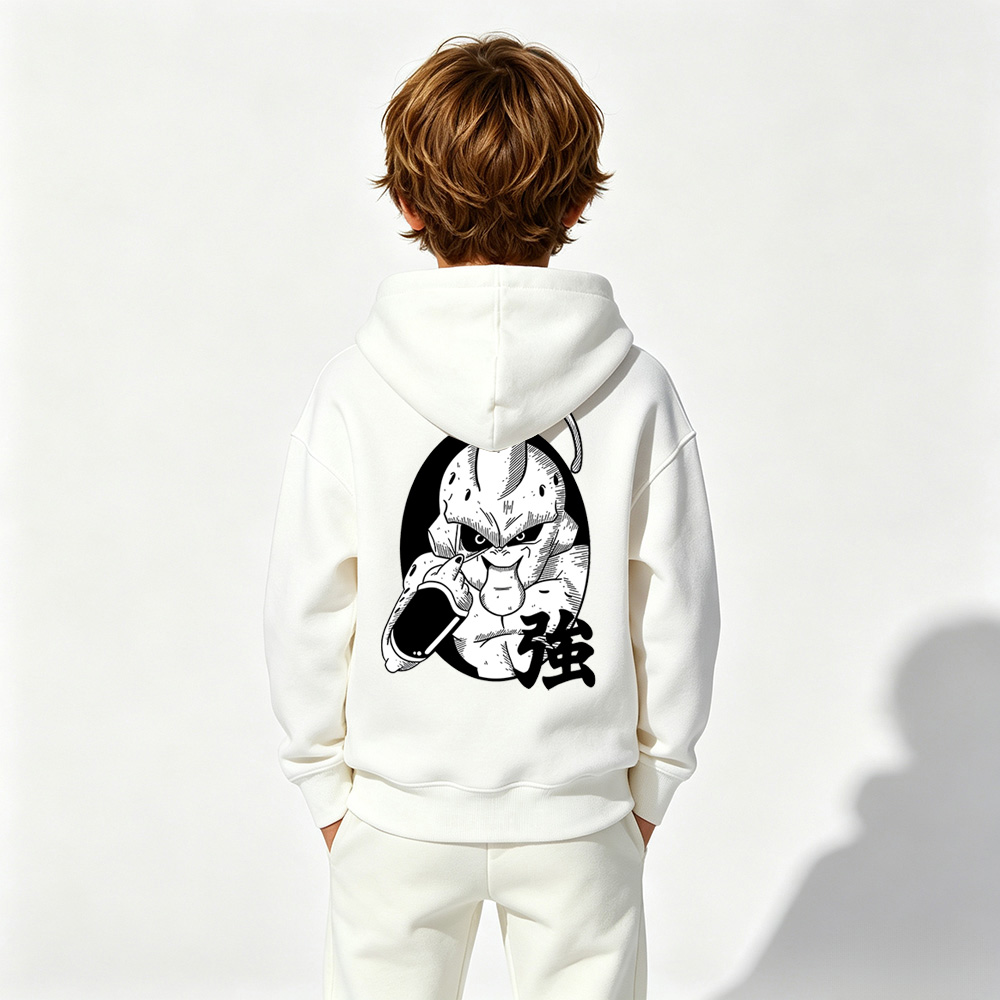 Dragon Ball Anime Graphic Hoodie for Vegeta Kids Cartoon Print Cotton Tee