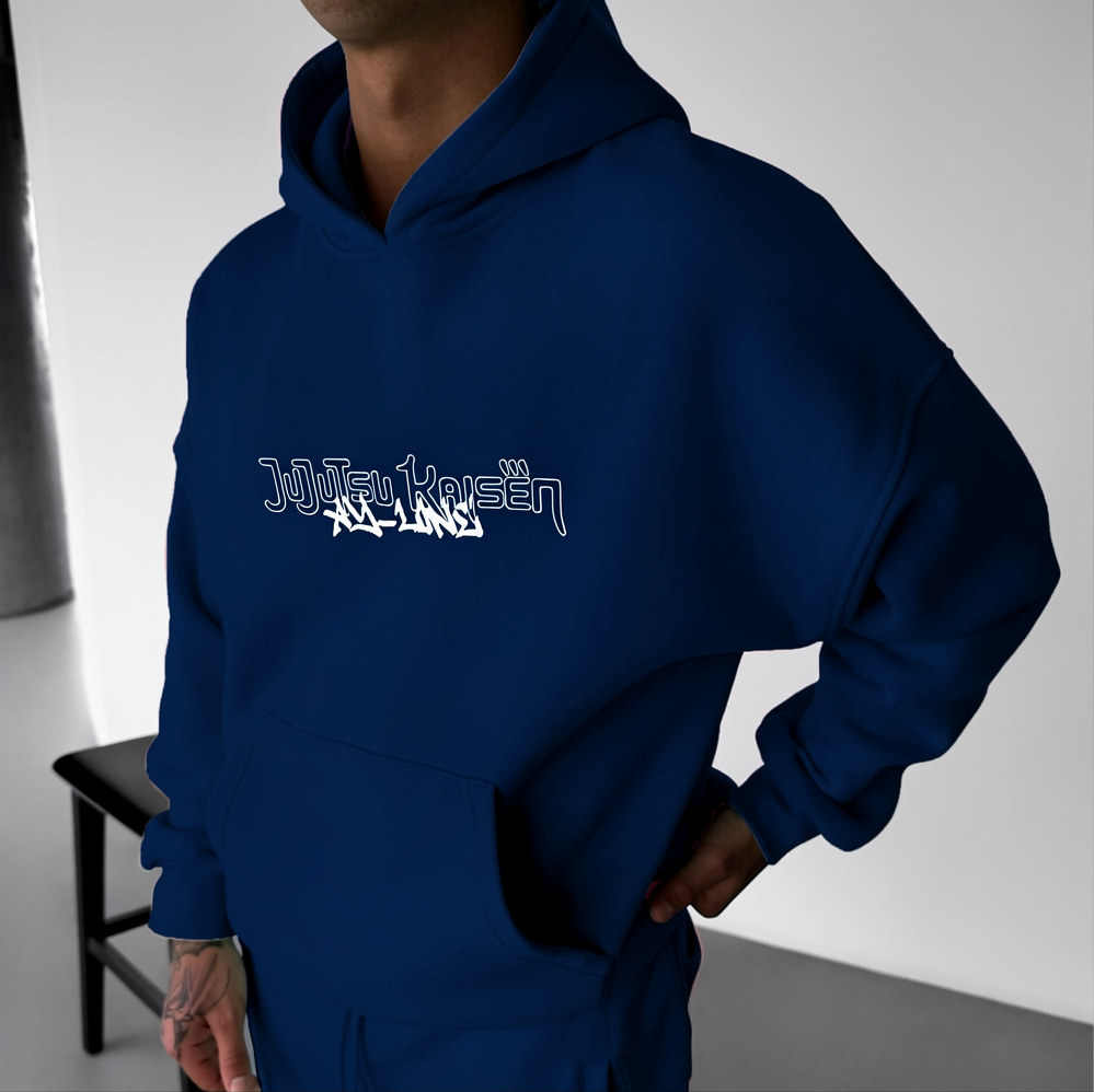 Jujutsu Kaisen Anime Theme Cartoon Print Cotton Hoodie