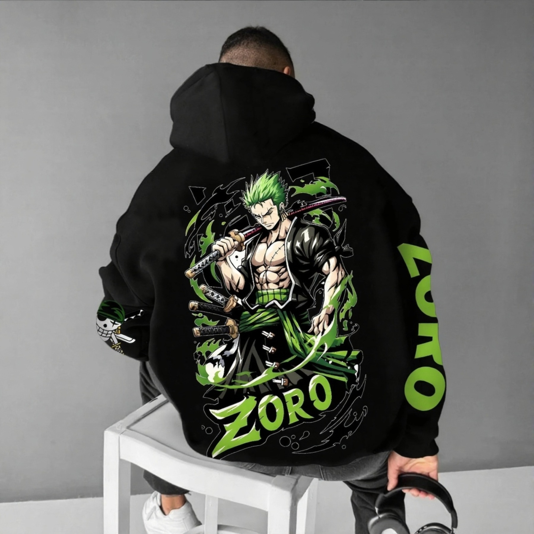 Unisex Anime Graphic Streetwear Vintage Hoodie