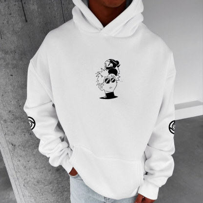 Jujutsu Kaisen Anime Theme Cartoon Print Cotton Hoodie