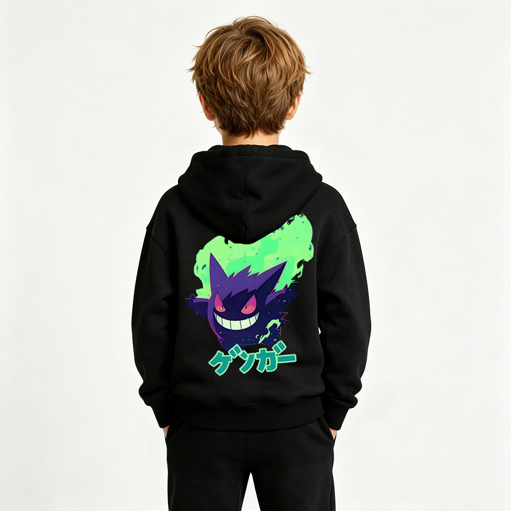 Pokémon Mewtwo Anime Graphic Hoodie for Kids Cartoon Print Cotton Tee