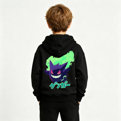 Pokémon Mewtwo Anime Graphic Hoodie for Kids Cartoon Print Cotton Tee