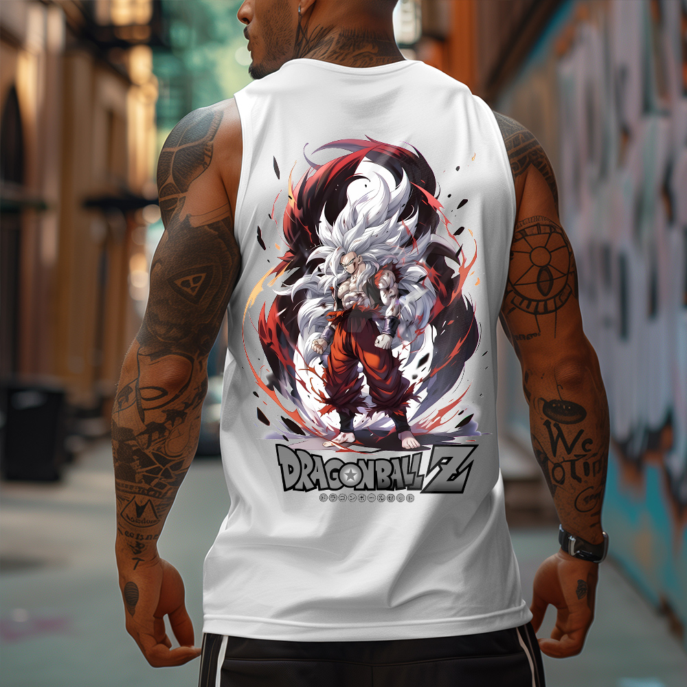 Unisex Oversized Anime DB Goku Tank Top-AnimeClothe
