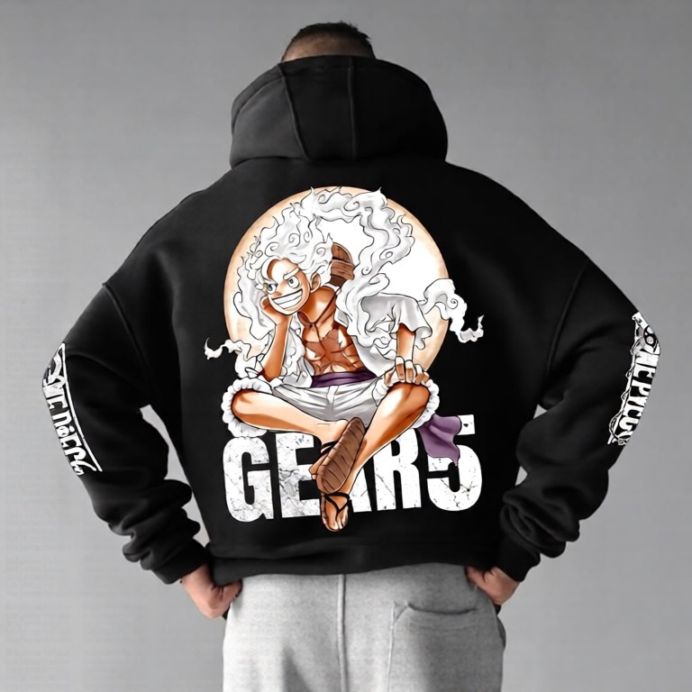 Unisex Anime Graphic Streetwear Vintage Hoodie