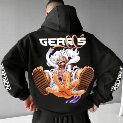 Unisex Anime Graphic Streetwear Vintage Hoodie