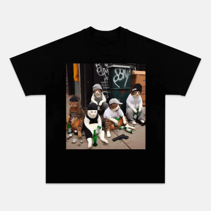 WACKY CAT TEE. 7.3-ComicClothe