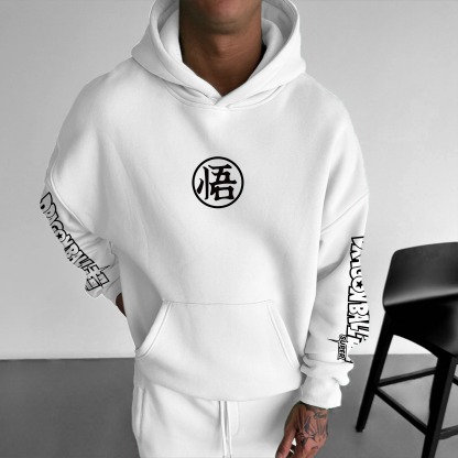 Unisex Anime Print  Casual Oversized Hoodie