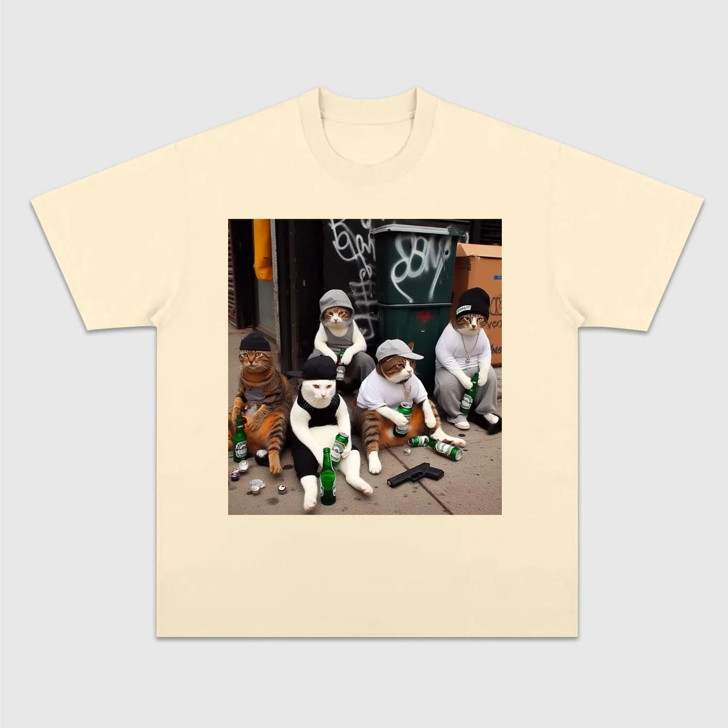 WACKY CAT TEE. 7.3-ComicClothe