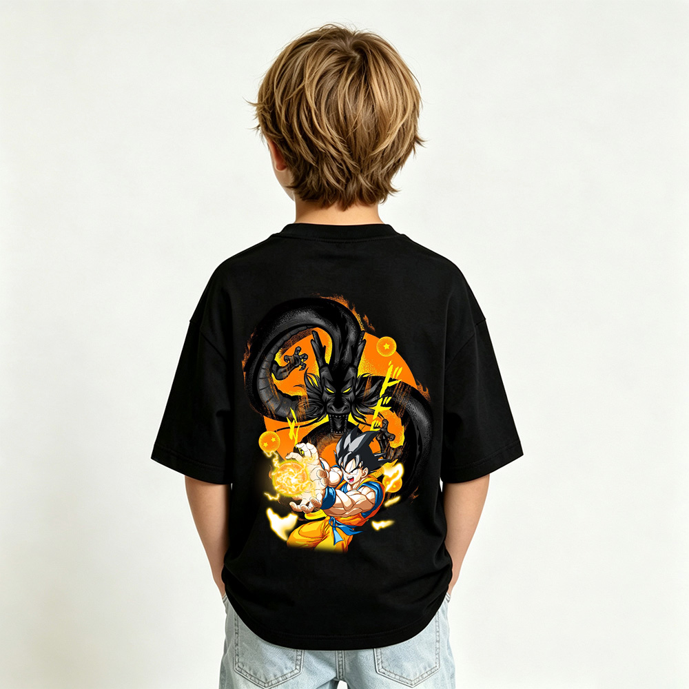Dragon Ball Anime Graphic T-shirts for Goku Kids Cartoon Print Cotton Tee