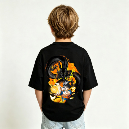 Dragon Ball Anime Graphic T-shirts for Goku Kids Cartoon Print Cotton Tee