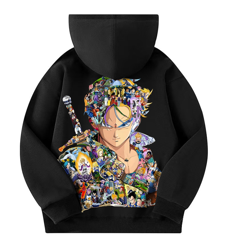 Unisex Anime Print  Casual Oversized Hoodie