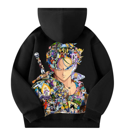Unisex Anime Print  Casual Oversized Hoodie