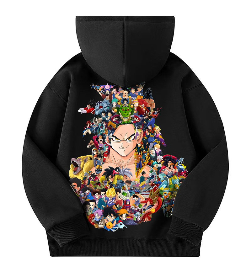 Unisex Anime Print  Casual Oversized Hoodie