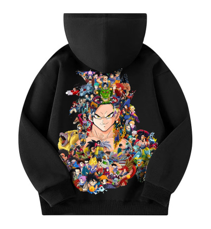 Unisex Anime Print  Casual Oversized Hoodie