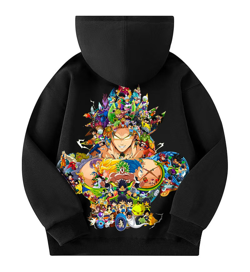 Unisex Anime Print Casual Oversized Hoodie