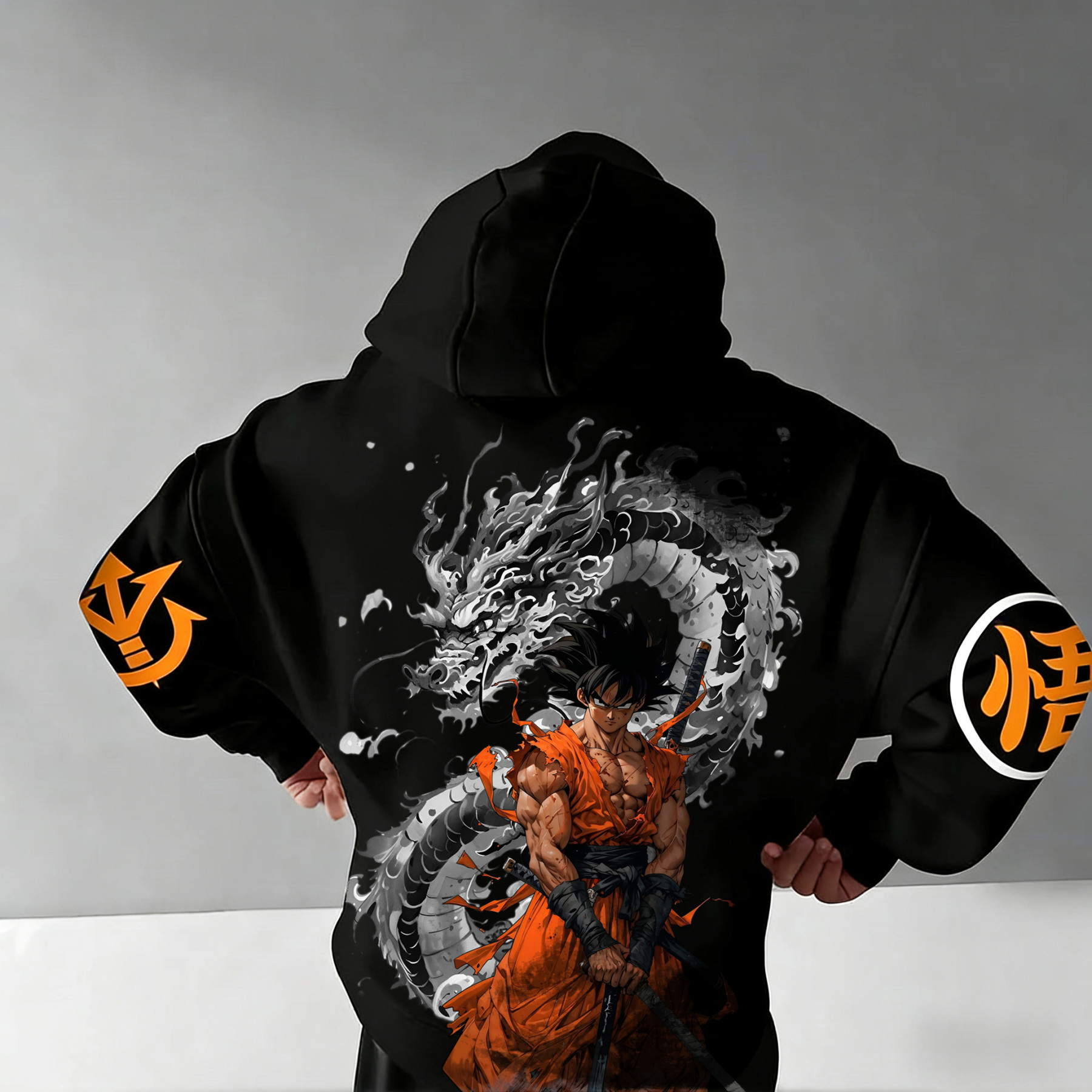 Unisex Anime Print Casual Oversized Hoodie