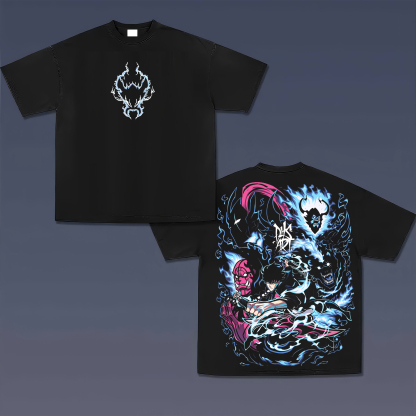 Unisex Anime Inspired Vintage T-Shirt-AnimeClothe