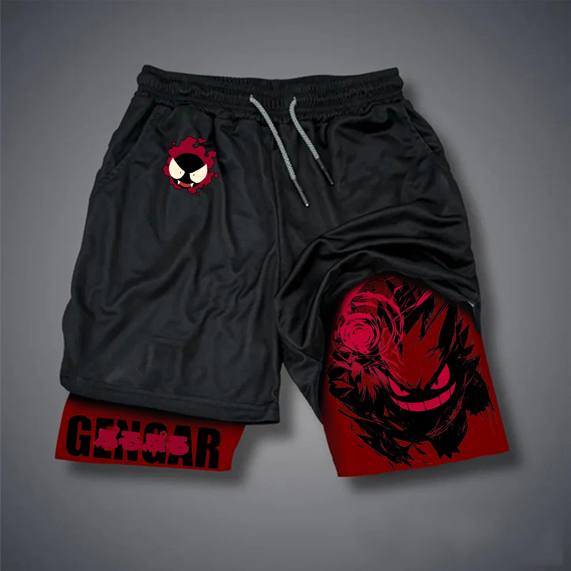 Unisex Casual Anime Streetwear Shorts-AnimeClothe