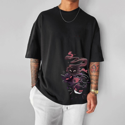 Unisex Anime Inspired Vintage T-Shirt-AnimeClothe