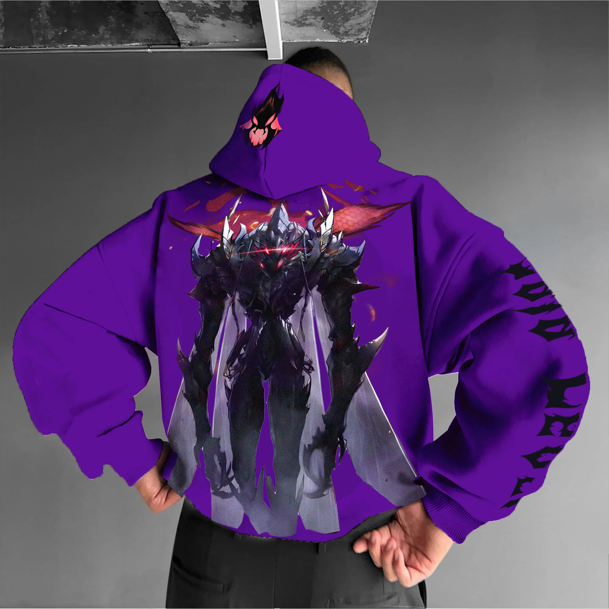 Unisex “Solo Leveling” Anime Graphic Streetwear Vintage Hoodie-AnimeClothe